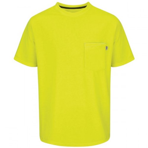 T-shirt de travail jaune sécurité manche courte